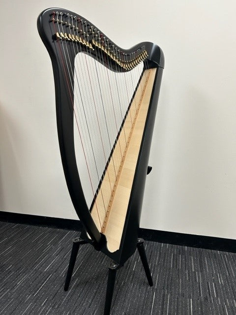 The Clasarch 34 String Lever Harp- Black Custom