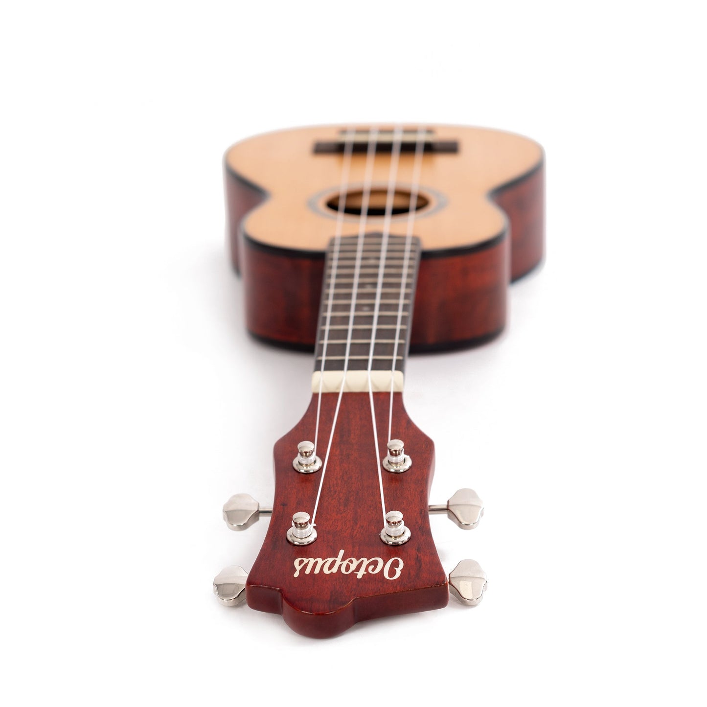 Octopus UK440S Soprano ukulele – Flamed maple with solid cedar top